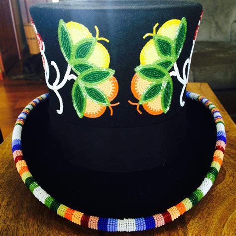 Ojibwe Floral Hat With Beaded Martin Niishodetwohearts On Fb Bead