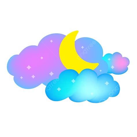 Dream Cloud Clipart Transparent Background Hand Drawn Wind Dreamy