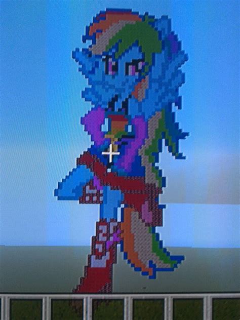 Rainbow Dash Eg Pixel Art Minecraft By Mlprainbow10 On Deviantart