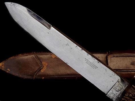 Massive 1840s 1850s English Bowie Knife By Wade And Butcher