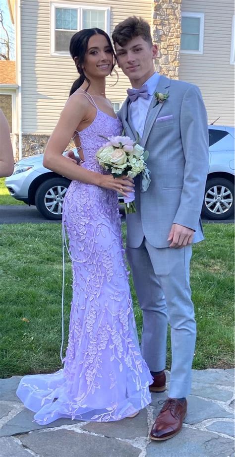Purple Prom Couple Purple Prom Suit Light Purple Prom Dresses Purple
