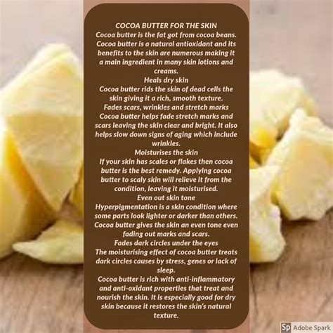 Benefits Of Cocoa Butter For Skin Cocoa Butter Skin Healing Dry Skin Homemade Skin Care