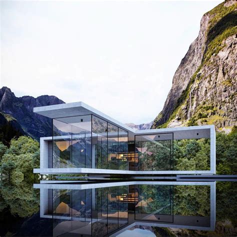 Dreamy Concept Houses In Peaceful Settings Surrounded By Nature8