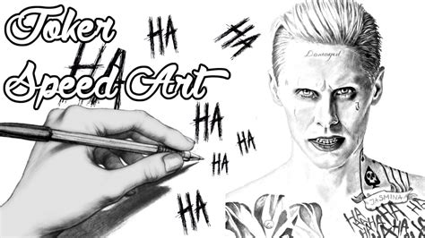 Suicide Squad Joker Jared Leto Insane Speed Drawing