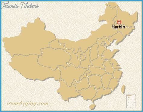 Harbin Map Travelsfinderscom