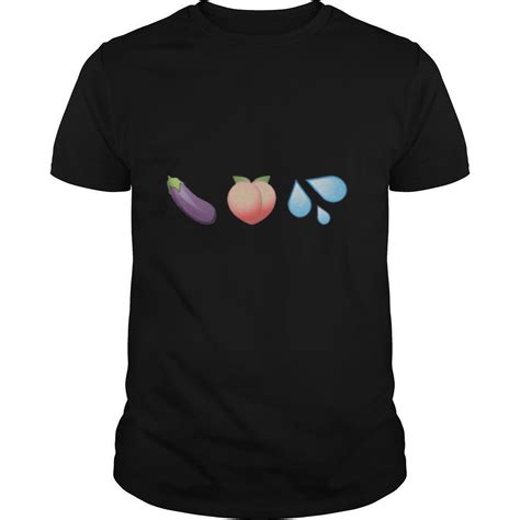 Sex Emojis Peach Eggplant Water Shirt