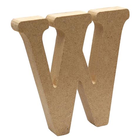 Visland 4 Inch Designable Wood Letters Unfinished Wood Letters For