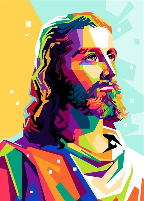 Jesus Christ Poster Print By Riweldo Sayuna Displate In 2020