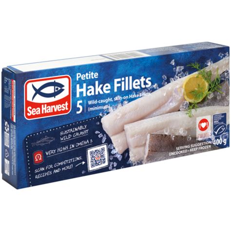 Sea Harvest Frozen Petite Hake Fillets 400g Frozen Fish Fillets
