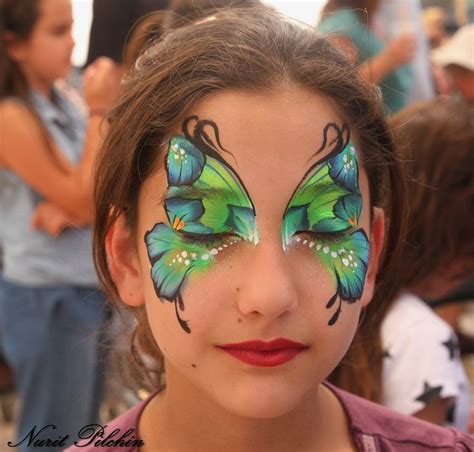 Butterfly Face Painting Nurit Pilchin Face Painting Designs Face Painting Face Painting Easy