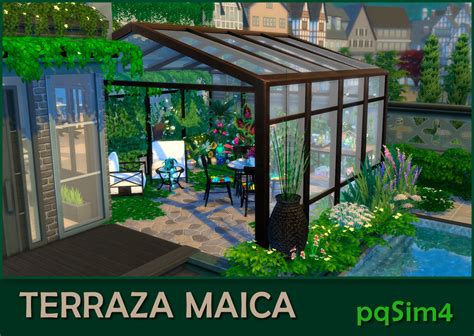 Terraza Maica Sims 4 Custom Content