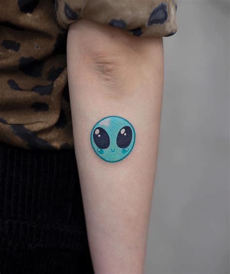 46 Astonishing Alien Head Tattoo Small Image Ideas