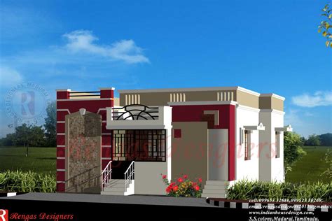 Single Floor House Front Design Simple One Story Houses Jhmrad 89172