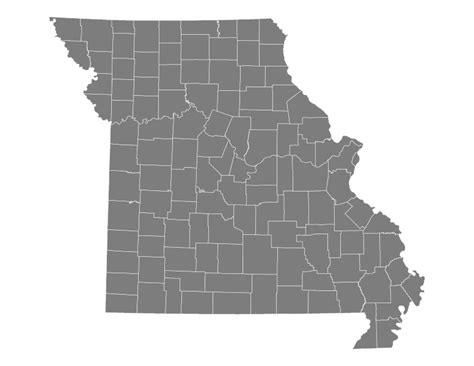 Fileblank Map Of Missouri With Countiessvg Wikimedia Commons
