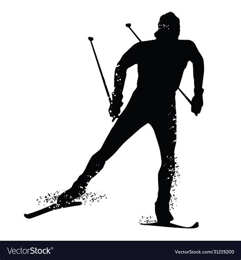 Cross Country Skier Silhouette