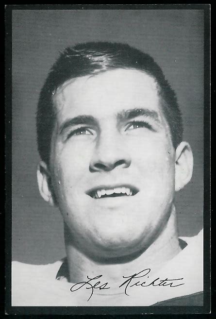 1954 Rams Team Issue Football Card Les Richter