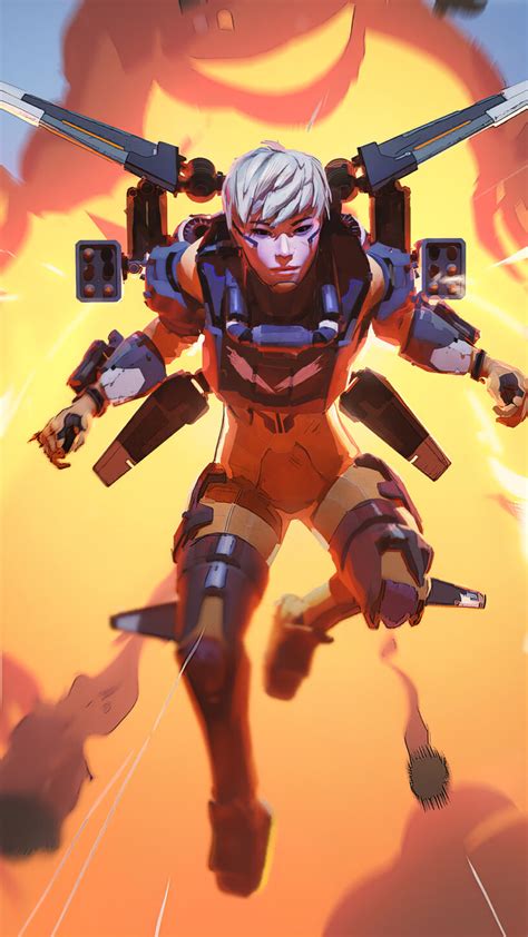1080x1920 Resolution Valkyrie Art Apex Legends Iphone 7 6s 6 Plus And