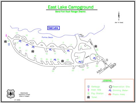 Water is low with a small algae bloom going on. East Lake Campground - Campsite Photos, Camping Info ...