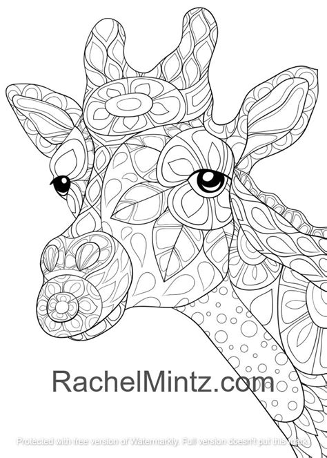 Wild Africa African Safari Animals Coloring Pdf Book 40 Pages