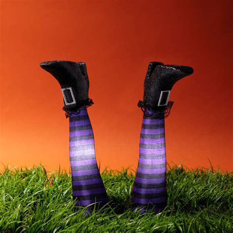 Light Up Halloween Witches Legs By Lights4fun