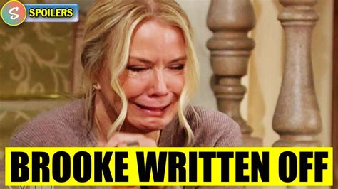 Brooke Logan Will Be Written Off The Show This Month Bold And The Beautiful Spoilers Youtube