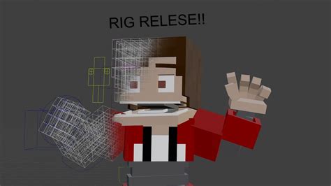 Minecraft Blender Animatronic Rig V1 Release Youtube