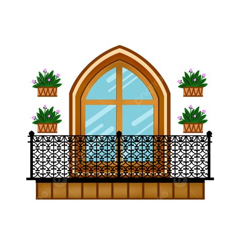 Simple Architectural Graphics Of Balcony Windows Balcony Window