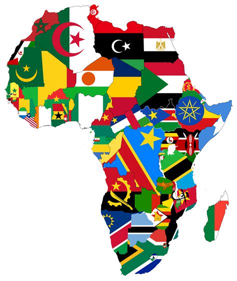 Africa flags | Africa flag, Africa map, Africa