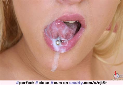 Close Up Cum Cum In Mouth Cum On Lips Drool Blonde Perfect Smutty