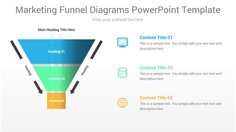 Marketing Funnel Diagrams Powerpoint Template Ciloart