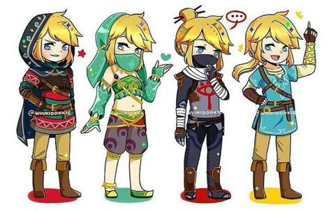 The Many Adorable Outfits Of Botw Legend Of Zelda Legend Of Zelda