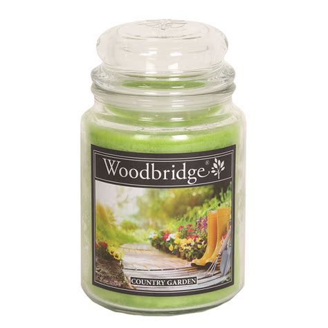 Country Garden Woodbridge Large Scented Candle Jar