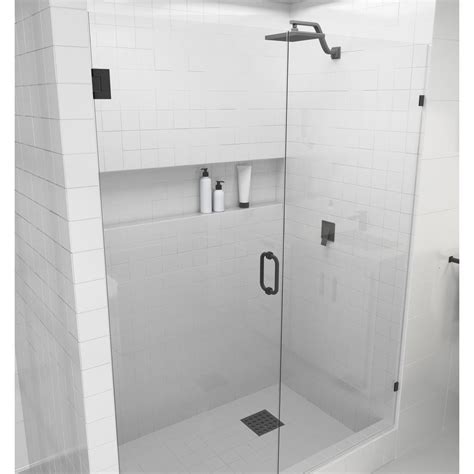 Glass Warehouse 4025 In X 78 In Frameless Wall Hinged Shower Door In