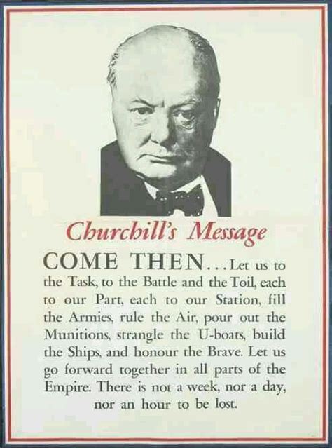 Winston Churchill Quotes And Wwii Propaganda Posters
