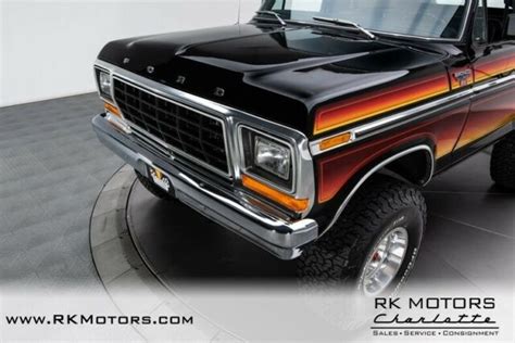 1979 Ford Bronco Ranger Xlt Black Suv 351 V8 3 Speed Automatic Classic Cars For Sale