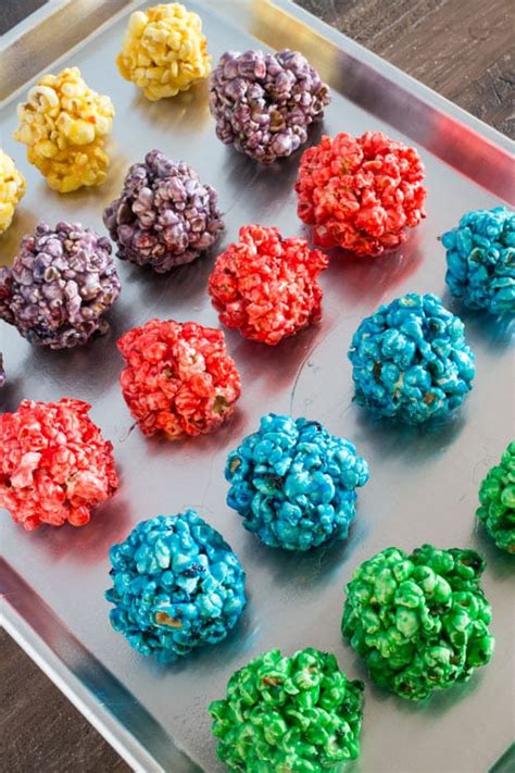 How To Make Rainbow Popcorn Balls With Marshmallow
