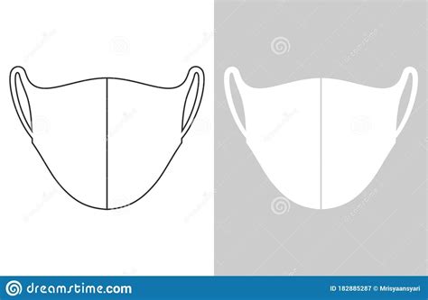 Anti Dust Filter Face Mask Vector Stock Vector Illustration Of Cold