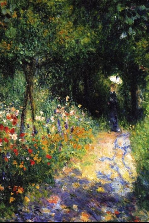 Woman At The Garden Pierre Auguste Renoir 1873 I Want A Print