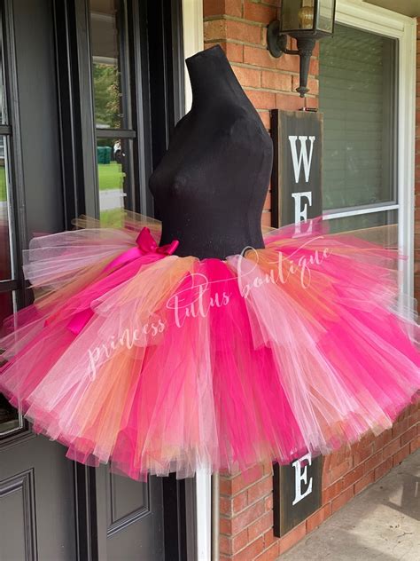 Light Pink And Fuchsia With Hints Of Gold Adult Tutu Tutus Etsy