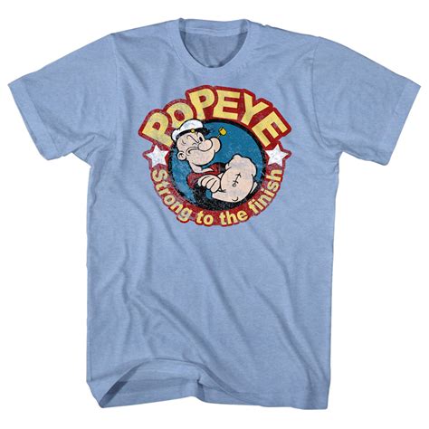 Buy Popeye Strong To The Finish T Shirt From Old School Tees