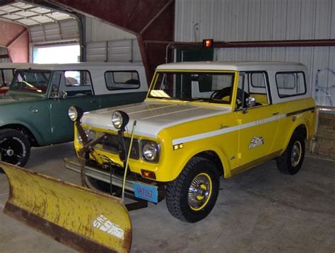 Scout With A Snow Plow International Harvester Scout International