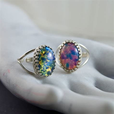 As a simple fashion, it is the best choice for men & women. sterling silver fire opal ring by penny masquerade ...