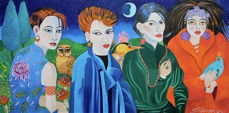 Night Owls Painting By Susan Robinson Fine Art America