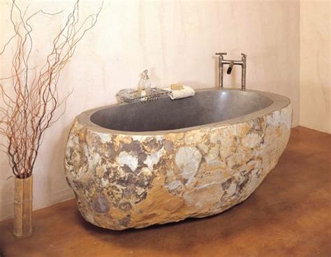 Stone Forests Natural Bathtub Is Hand Carved From A Natural Granite