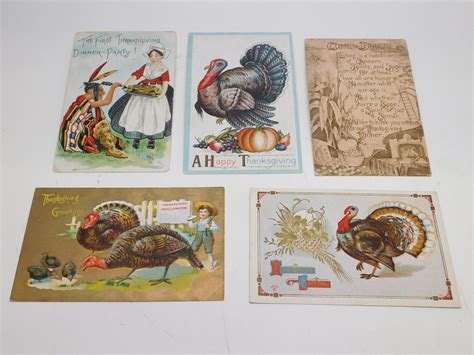 20 Vintage 1900s Thanksgiving Greeting Post Cards 19 Ebay