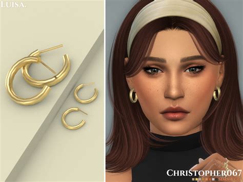 The Sims Resource Luisa Earrings Christopher067