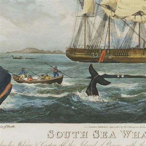 X South Sea Whale Fishery Framedprint Behind Glass Madison