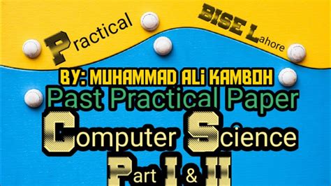 Gujarat high court co previous papers: Computer Science Practical Inter Part I & II|Sample Paper ...