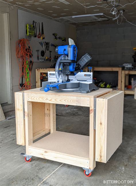 Easiest Diy Mobile Miter Saw Stand Tylynn M Mitre Saw Stand