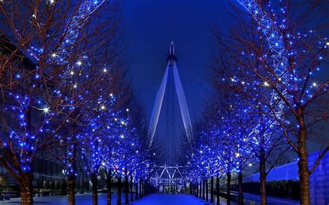 Night Illumination Ferris Wheel Beautifully Wallpaper Hd City 4k